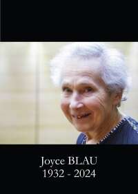 Décès de Joyce BLAU